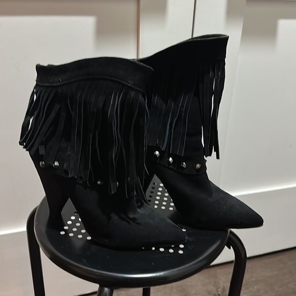William Rast Fringe Suede Booties - Picture 4 of 5